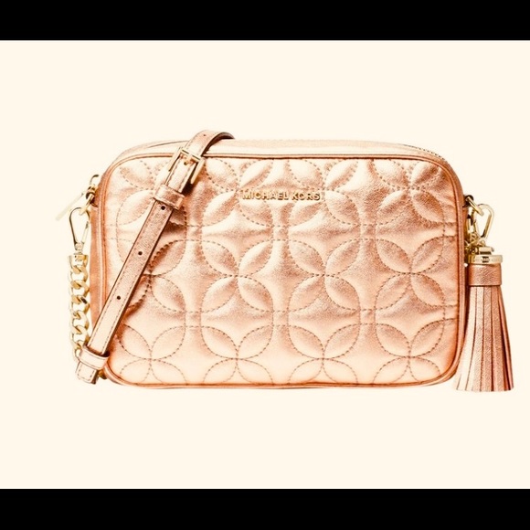 MK  🎉Host pick 🎉 Camera Crossbody Bag Rose Gold - Picture 4 of 8